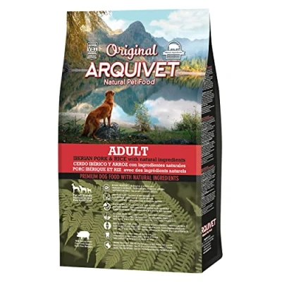 Imagen de Arquivet Original Adult 3 Kg Pienso para Perros Adultos Cerdo ibérico y arroz Comida Alimento seco Alimentación Canina Saludable