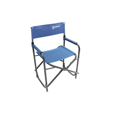 Imagen de Homecall Silla de camping plegable aluminio con respaldo (azul)