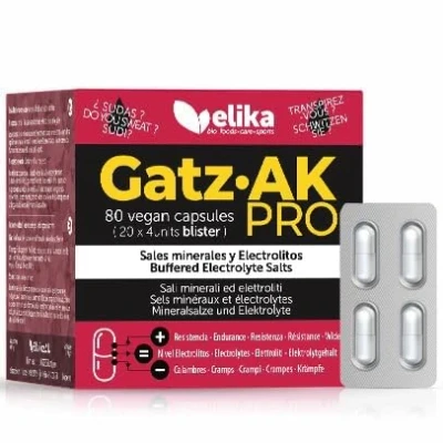 Imagen de GatzAK PRO Sales Minerales Y Electrolitos En Cápsulas. Formato Único Fácil De Tomar. Para Deporte Con Sin Azucar. 80 Cápsulas Hidratacion Elikafoods