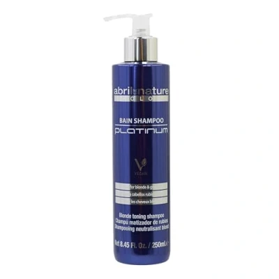 Imagen de abril et nature Platinum Champú Profesional Para Cabellos Rubios, Decolorados, con Mechas y/o Canas Matizador Violeta Preserva el Brillo y Color Anti Amarillos 250 ml
