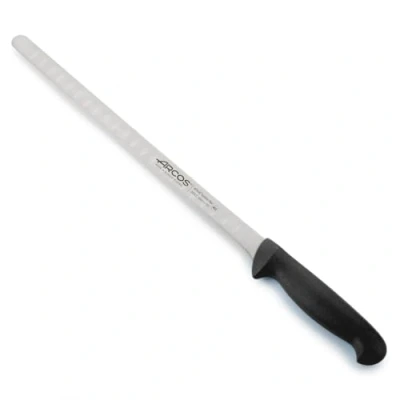 Imagen de Cuchillo Para Salmón Arcos Colour Prof 293325 De Acero Inoxidable Y Mango Ergonómico Negro
