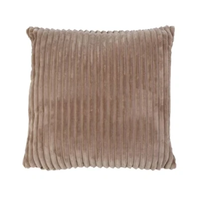 Imagen de Gözze Funda de cojín suave con aspecto pana, Set 2, 50 x cm Marrón Topo