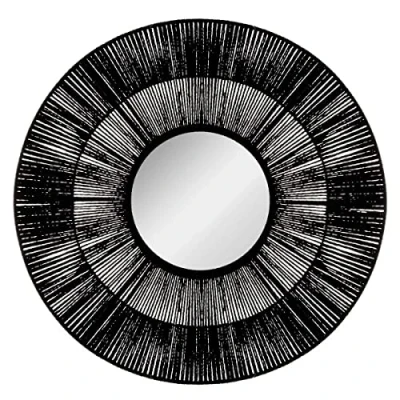 Imagen de Atmosphera Espejo &#039;Etnik&#039; Negro Cuerda D. 76 cm