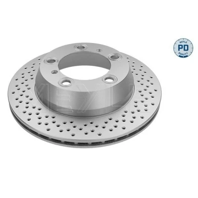 Imagen de MEYLE 483 523 0009/PD Disco de freno Eje trasero 299 20 5 130 perforado/ventil. int. revestido láminas zinc altamente carbonizado PD Quality