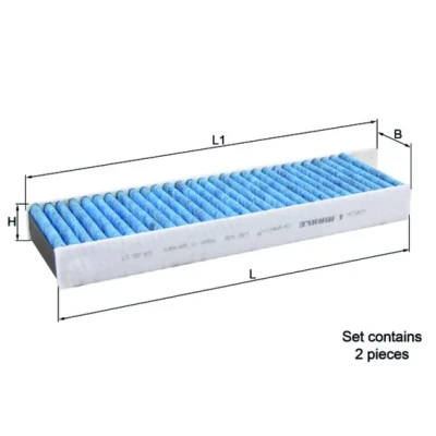 Imagen de MAHLE ORIGINAL LAO 428/S Filtro de habitáculo carbón activado, con efecto antialérgico, bactericida 330,0 96 30,0 CareMetix
