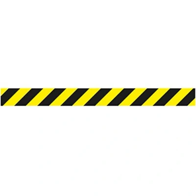 Imagen de Tarifold Es 197507 Cinta de Señalización Adhesiva para Suelo Calidad Extra Mantenga Distancia Seguridad, Espere su turno, No pasar 100 cm x 9 cm, Amarillo/Negro, 1 u