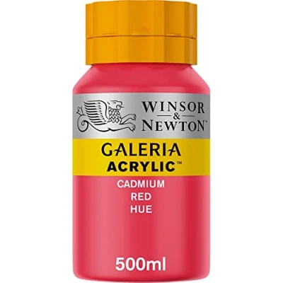 Imagen de Winsor &amp; Newton Galería Pintura Acrílica , 500 ml, Rojo (Cadmium Red Hue)