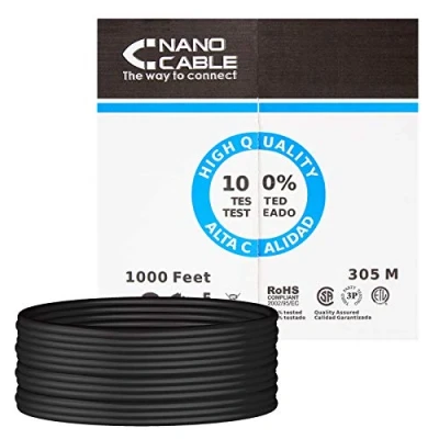 Imagen de Bobina Cable Utp Cat 5e 305 Metros Negro