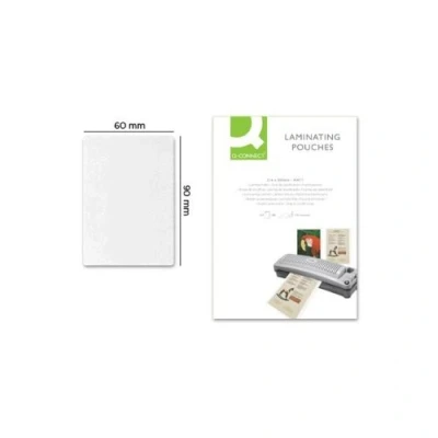 Imagen de Q Connect Bolsa De Plastificar 90 X 60 Mm 200 Mc Carnet Nif Caja 100 Unidades