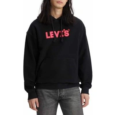 Imagen de Levi&#039;s Relaxed Graphic Sweatshirt, Hombre, Headline Logo Po Caviar, M