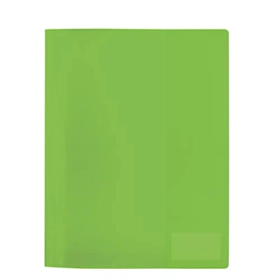 Imagen de HERMA Carpetas translúcido DIN A4 de plástico resistente y fácil limpiar con etiqueta, 1 carpeta película PP, Verde