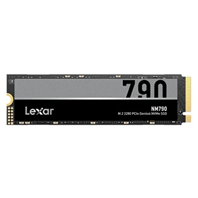 Imagen de Lexar NM790 SSD Interno 2TB, M.2 2280 PCIe Gen4x4 NVMe SSD, hasta 7400 MB/s de Lectura, 6500 Escritura, Unidad Estado Sólido para PS5, PC, computadora portátil (LNM790X002T RNNNG)