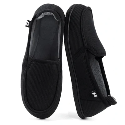 Imagen de RockDove Pantuflas con capucha de dos tonos para mujer plantilla extraíble, Negro , 42 EU