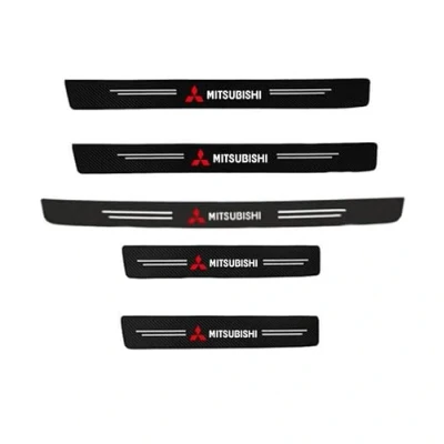 Imagen de Protector de Umbral Puerta Coche Pegatinas Protectoras para Mitsubishi ASX 2016 ,3D Fibra Carbono Pegatina Pasta Tira Auto La Anti Scratch Cinta,5pcs