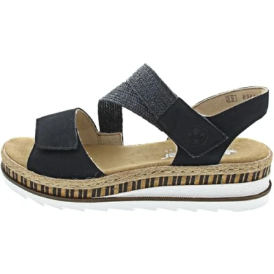 Imagen de Rieker V7974, Sandalias de cuña Mujer, Azul, 39 EU