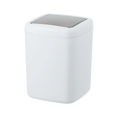 Imagen de Wenko Cubo con tapa abatible Barcelona Blanco 3 l de cosmética, absolutamente irrompible