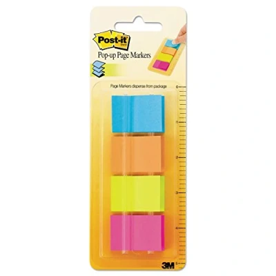 Imagen de Post It 672 P1 Pack de 4 mininotas adhesivas, 25 x 38 mm, multicolor