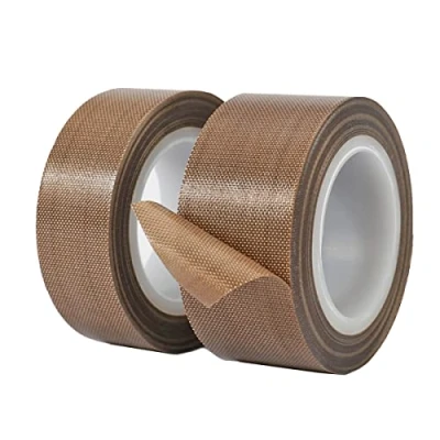Imagen de Qrity 2 Piezas Alta Temperatura Cinta, Cinta de Teflón, Adhesiva 20mm x 10m, Espesor 0,18mm, Teflón para Máquina Selladora al Vacío, Impresora 3D