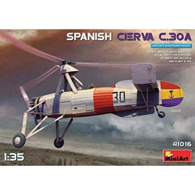 Imagen de Miniart 41016 1:35 Span. Cierva C.30A réplica Original, modelismo, Kit plástico, Manualidades, Hobby, encolado, maquetas, Montaje, sin Pintar.