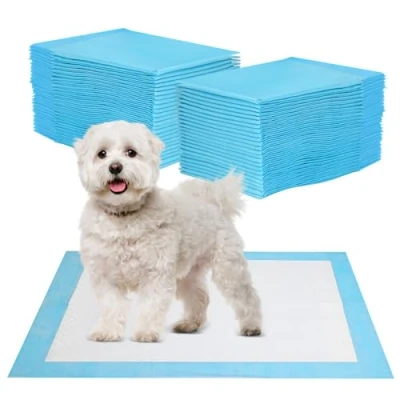Imagen de JANUIXCO 40 Unidades Empapadores Perros 60 x cm Higiénica Desechables para Mascotas Superficie de Secado Rápido, Transpirables