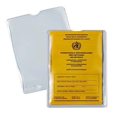 Imagen de HERMA 5021 fundas transparentes para tarjetas de identificación, 25 unidades, funda carné vacunación, soporte identificación protección pasaporte, juego