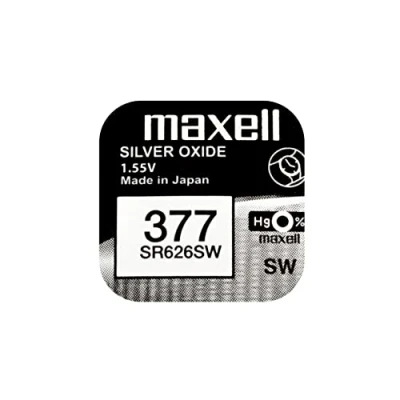 Imagen de Maxell SR626SW, Pila de botón, 1.55 V, 1 unidad