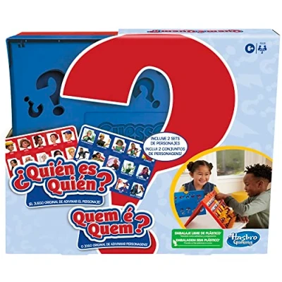 Imagen de Hasbro Gaming ¿Quién Es Quién? Juego de Adivinar el Personaje y Superhéroes, Mesa para Jugar con Amigos Familia, Juguete Infantil 2 Jugadores, Regalo Niños Niñas 6 Años o Más