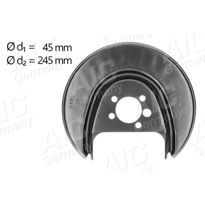 Imagen de AIC 56016 Chapa Protectora de Disco Freno Eje trasero, derecha SEAT: Ibiza 4 Sportcoupe, 3, VOLKSWAGEN: Polo V Hatchback