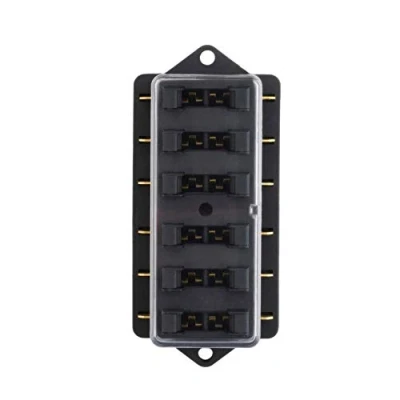 Imagen de Mintice Coche Automóvil 6 Vías Caja de Fusibles 12V 24V ATC ATO Portafusibles Cuchilla Circuito Estándar Soporte Bloque del Sostenedor
