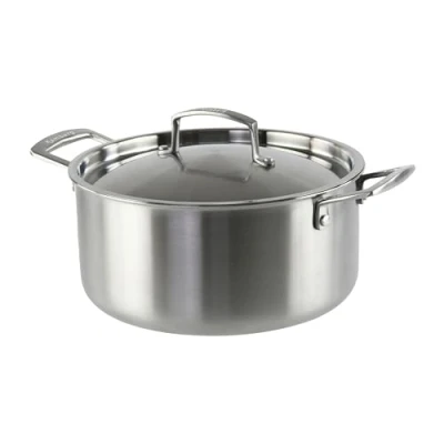 Imagen de KAMBERG 008277 olla de 32 cm acero inoxidable 18/10 Triply Sin PFAS Tapa incluida Todos los fuegos incluidos inducción y horno 0008277