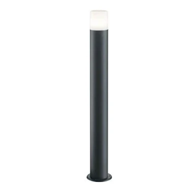 Imagen de Trio Leuchten Poste exterior Hoosic 424067142, aluminio fundido a presión, antracita, plástico blanco, no incluye 1 x E27, dos enchufes