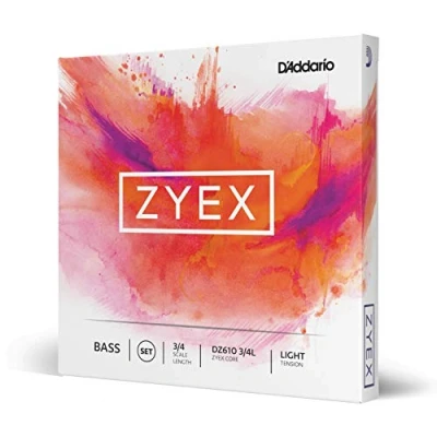 Imagen de D&#039;Addario Zyex 3/4 Scale Light Tension Bass String Set