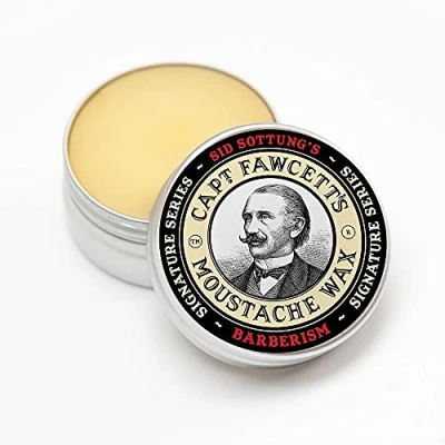 Imagen de Captain Fawcett Cera de Bigote Barberism 15ml, Negro, 15