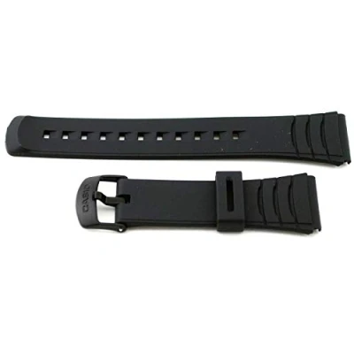 Imagen de Casio 10169264 Correa de reloj resina repuesto original fábrica para DBC 32 1A 9A 32C 1 1B, color negro, Negro , Regular, Moderno