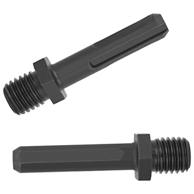 Imagen de NICAVKIT 2 adaptadores M14 para brocas de diamante, SDS Plus y vástago triangular, adaptador voor broca diamante M14, taladro rosca