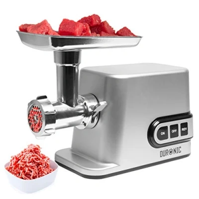 Imagen de Duronic MG301 Picadora de carne (acero inoxidable, 3000 W, accesorios para picada, salchichas, kibbés. Ideal crear platos o verduras (hamburguesas veganas)