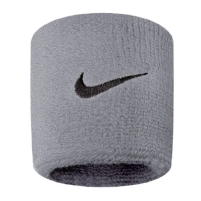 Imagen de Nike Performance Armbinden Swoosh Wristbands Muñequera, Hombre, Talla: One Size, Hellgrau