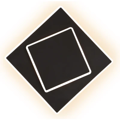 Imagen de Mantra Iluminación Dakla aplique de pared LED, negro, 18x18 cm