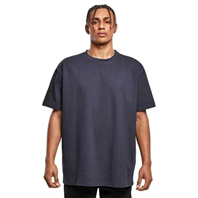 Imagen de Build Your Brand By102 Heavy Oversize tee Camiseta, Azul Marino, M Hombres
