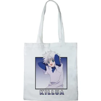 Imagen de HUNTER x TOTE BAG KILLUA, REFERENCIA: BWHUNTXBB002, BLANCO, 38 40 cm