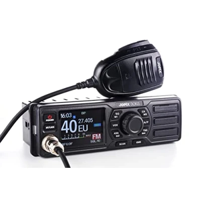 Imagen de Emisora ​​de Radio CB JOPIX Doris 40CH, Am/FM, 4W, ASQ, Roger Beep, VOX, 12 24V