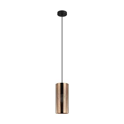 Imagen de Eglo Bolsano 92761, Lámpara colgante para interior, 20 cm, color cromo pulido con cristal transparente y ópalo, no incluida