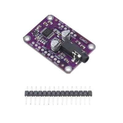 Imagen de OTOTEC MCU 1334 UDA1334A Placa de módulo I2S decodificador estéreo DAC Audio Media Player Interfaz compatible con A/rduino 3.3V 5V