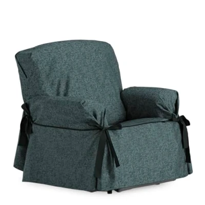 Imagen de Eysa Funda de Sofa Lazos, Tela, Gris, 1 Plaza