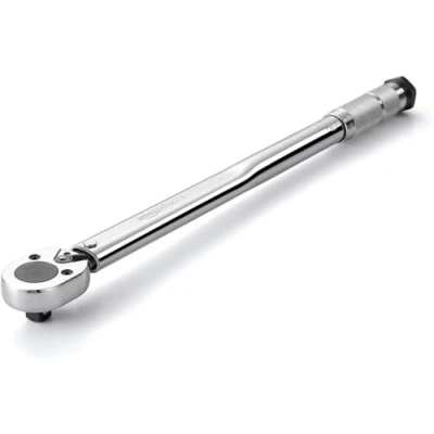 Imagen de Amazon Basics Resistente llave de trinquete dinamométrica 1/2 pulgadas , 33.9 338.9 Nm, 25 250 ft. lb