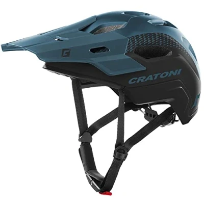 Imagen de Cratoni C Maniac Casco, Adultos Unisex, Negro/Azul petróleo Mate, Large