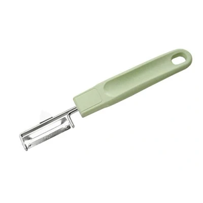 Imagen de Fackelmann Ecolution Pelador de Verdura Acero Inoxidable, Fruta con Mango Ergonómico fabricado Materiales Sostenibles, utensilios cocina, Verde Menta, 19x3 cm, 1 ud.