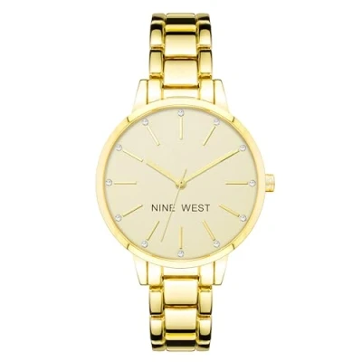 Imagen de Nine West Reloj de Pulsera para Mujer, NW/2098, Oro