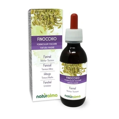 Imagen de Hinojo (Foeniculum vulgare) frutos Tintura Madre sin alcohol Naturalma Extracto líquido gotas 120 ml Complemento alimenticio Vegano