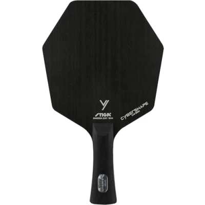 Imagen de Stiga Cybershape Carbon Pala de Ping Pong Profesional revolucionaria Carbono, Forma Hexagonal única, Superficie Impacto más Grande Master cóncava